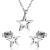Arnan ornaments stainless steel necklace + earrings set pentacle South American popular manufacturers direct sales