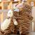 Cute tie tiger plush toy tiger doll tiger creative pillow doll