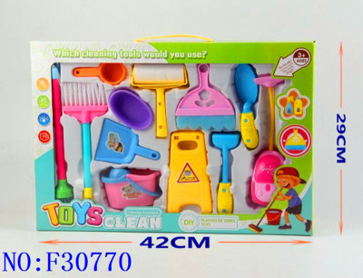 Children clean toys boys and girls play house set gift box F30770