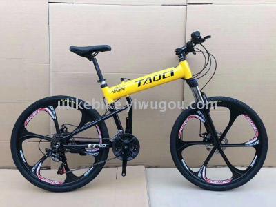 Bicycle 26 inches 24 - speed aluminum alloy frame 6 knife wheel mountain bike factory direct sales