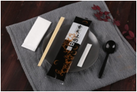 Disposable chopsticks set opp film 2.5 silk chopsticks + spoon + paper towel + toothpick