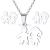 Arnan ornaments stainless steel necklace + earrings set like South American popular manufacturers direct sales