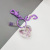 Cartoon heart quicksand key chain pendant handicraft accessories bag pendant