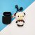Quality male bag panda earphone set key chain pendant creative accessories doll pendant