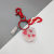 Cartoon heart quicksand key chain pendant handicraft accessories bag pendant