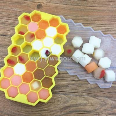 Silicone honeycomb ice lattice