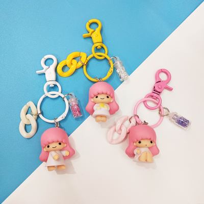 Lovely angel baby key chain pendant student bag doll jewelry pendant