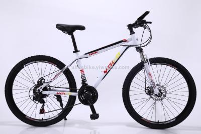 Bicycle 26 inches 21 speed high carbon steel frame mountain bike double disc brake bicycle factory direct sale