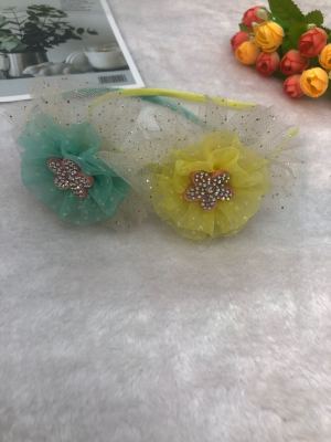 Korean Style Cute Trendy Fashion Lace Flower Light Diamond Headband