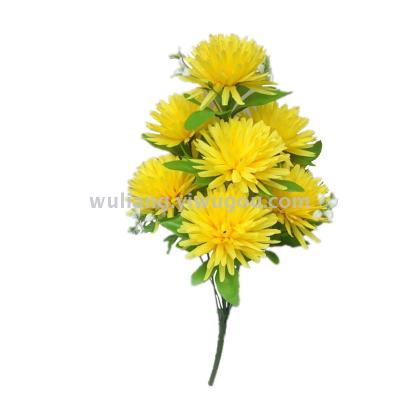 Real Rose 9-Head Needle Chrysanthemum