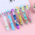 Fresh Girl's Color Ballpoint Pen Press-Type Big Head 6 Color Pen Student Stationery