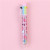 Fresh Girl's Color Ballpoint Pen Press-Type Big Head 6 Color Pen Student Stationery