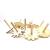 White billet wooden gyro children handcraft modeling lovely package painting kindergarten scientific drawing puzzle toys