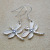 Rongyu 925 silver plated popular zircon dragonfly earrings fashion fine jewelry manufacturers direct sale earrings