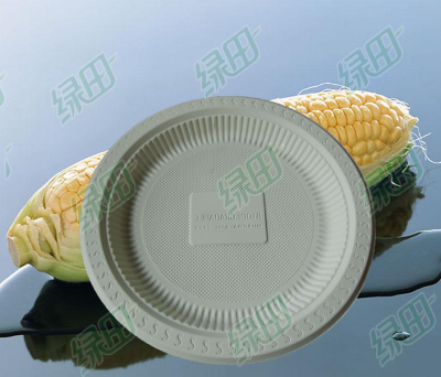 Environmentally friendly degradable cornstarch disposable tableware disposable packaging box