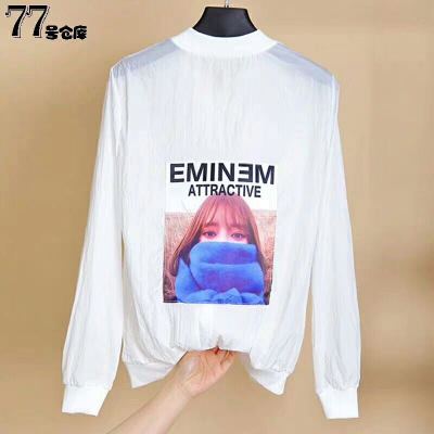 Hot style Sunblock thin Coat for women Korean version of loose student simple Applique Short Breathable UV protection