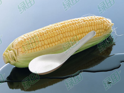 Environment-friendly degradable corn starch disposable tableware disposable spoon