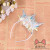 Christmas headband glitter ribbon bright silk unicorn crown hair card holiday props children's headband hair ornament