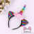 Party show ball headband tiara crown unicorn flip double sequined holiday headband
