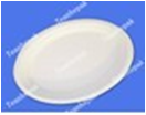 Large oval tray environmentally degradable bagasse disposable tableware disposable plate