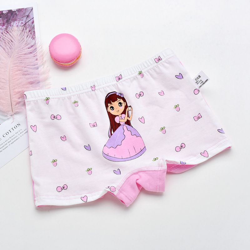 女童内裤儿童内裤A类精梳棉女孩平角裤1-12岁女宝宝内裤