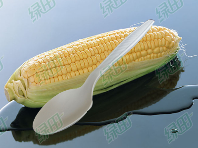 Environment-friendly degradable corn starch disposable tableware disposable spoon