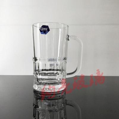 Clear beer Mug beer glass with handle glasses for promotion 