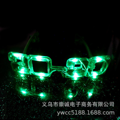 3025 New Digital 2020led Flash Glasses Led Goggles New Year Party Cheering Props Wholesale