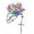 Rosary necklace who Christian cross multicoloured Rosary beads exported to Italy