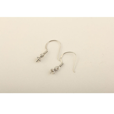 Huasheng & pengfeng genuine 925 pure silver pearl ear hook manufacturers direct sales