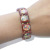 Religious jewelry gold beads square wood chips holy image beaded bracelet bracelet bracelet ornaments 7 g
