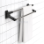 Non-perforated double pole towel rack stainless steel bathroom bathroom towel rack bathroom products rack bathroom