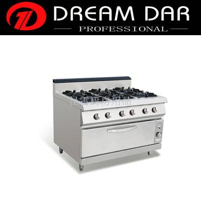 Gas oven and oven cooking stove