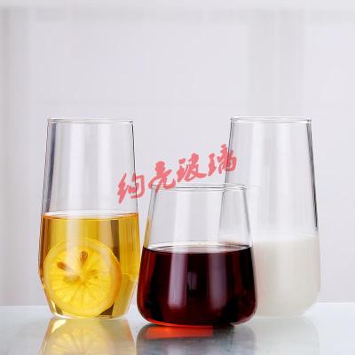 Heat-resistant glass cup water glass high borosilicate glass creative glass juice cup