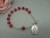[factory direct] red bead cross bracelet religious Christian jewelry cross rosary bracelet