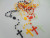 Overseas sales of glows cross necklace religious Catholic jewelry plastic glows necklace wholesale