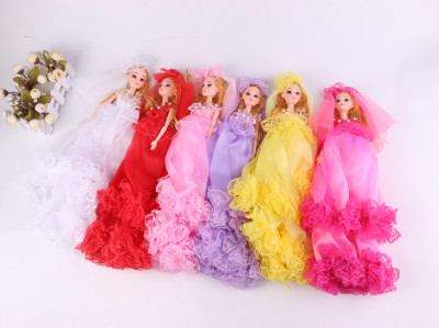 Barbie doll, get a multilayer gauze dress dress dress dress dress dress