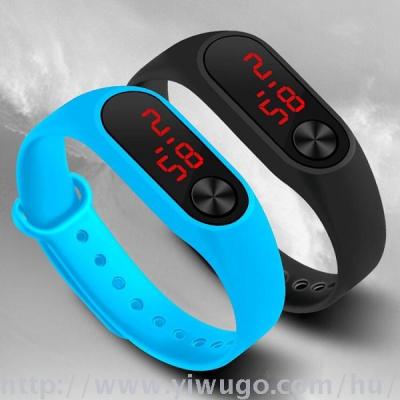 The new second-generation millet luminous LED candy color sports bracelet electronic watch