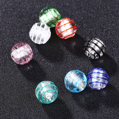 Tianhe glass Japanese silver foil around silk handmade glass beads diy glass jewelry loose beads manufacturers wholesale