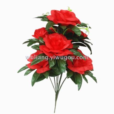 Rose 7-Head Wrinkle Core Rose