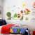 New Cartoon Wall Stickers Little Red Riding Hood and Big Gray Wolf Kindergarten Children's Room Early Education Implication Story Wall Stickers