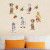Three Generations Fashion Combination Wall Stickers TV Sofa Bedroom Children's Room Cartoon Stickers City Guards