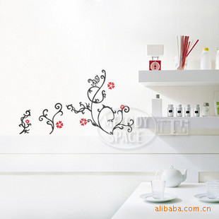 Wholesale Three-Generation Wall Stickers Stickers Painting Stickers Pattern Bedroom Living Room TV Background Frosted Wall Sticker