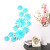 Hot style 3D plastic floret 12 with plastic children room refrigerator background wall decoration paste