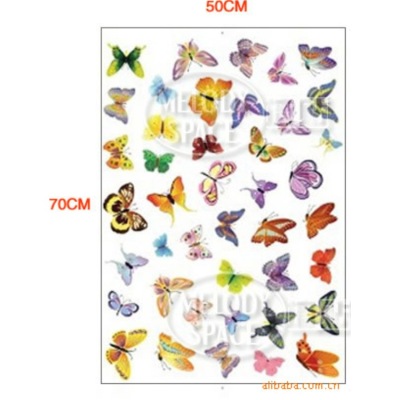 Wholesale Three Generations Removable Wall Stickers Exquisite Butterfly Wall Stickers Glass Cabinet Stickers