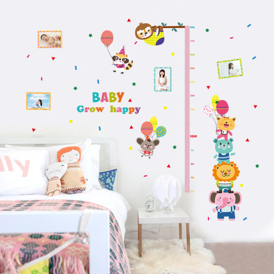 New wall paste wholesale creative kindergarten children's room decoration baby growth record height paste