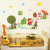 New Cartoon Wall Stickers Little Red Riding Hood and Big Gray Wolf Kindergarten Children's Room Early Education Implication Story Wall Stickers