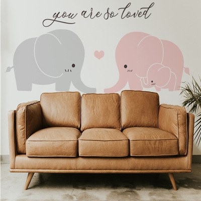 Move is contracted new style sweet and lovely elephant wall sticks sitting room bedroom porch setting adornment