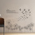 New Black Elegant Dandelion Wall Stickers Living Room Sofa TV Office Background Wall Stickers