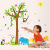 Wall Stickers Wholesale New Cartoon Animal Tree Environmental Protection Children's Room Kindergarten Background Wall Decoration Wall Stickers